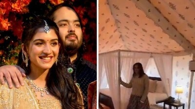 Saina Nehwal shared a view of her glamping-like accommodation space. Saina Nehwal shared a view of her glamping-like accommodation space.