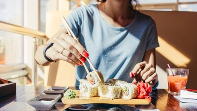 As the popularity of sushi soars across the world, it's important to get the eating style of sushi right (Shutterstock) As the popularity of sushi soars across the world, it's important to get the eating style of sushi right (Shutterstock)