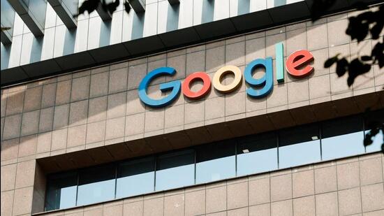 A logo of Google is seen on its office building in Hyderabad. (REUTERS FILE)