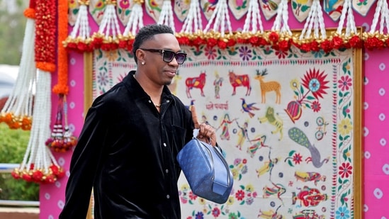 Former West Indies all-rounder Dwayne Bravo made his presence felt at the event.&nbsp;(REUTERS)