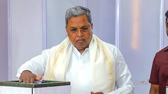 Karnataka Chief Minister Siddaramaiah on Tuesday. (PTI)