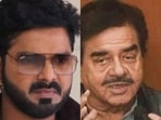 Bhojpuri actor Pawan Singh and Shatrughan Sinha Bhojpuri actor Pawan Singh and Shatrughan Sinha