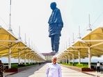 Microsoft co-founder Bill Gates is photographed in front of Statue of Unity in Kevadiya, Gujarat. Microsoft co-founder Bill Gates is photographed in front of Statue of Unity in Kevadiya, Gujarat.