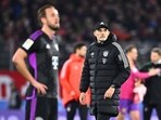 Bayern Munich coach Thomas Tuchel reacts after the match against SC Freiburg.