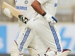 India's Dhruv Jurel, right, and Kuldeep Yadav in action during a Test match. India's Dhruv Jurel, right, and Kuldeep Yadav in action during a Test match.