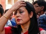 Trinamool Congress leader Mahua Moitra. Trinamool Congress leader Mahua Moitra.
