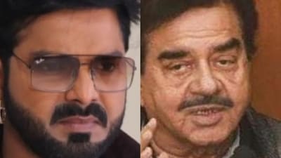 Bhojpuri actor Pawan Singh and Shatrughan Sinha Bhojpuri actor Pawan Singh and Shatrughan Sinha