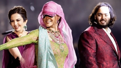 Rihanna Performs Barefoot at Anant Ambani’s Party in India and the reason shows her ‘queen attitude’ (Pic Credit-X)
