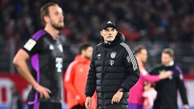 Bayern Munich coach Thomas Tuchel reacts after the match against SC Freiburg. (AP) Bayern Munich coach Thomas Tuchel reacts after the match against SC Freiburg. (AP)
