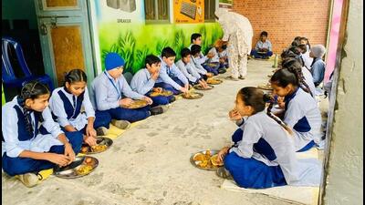Students were given folic acid tablets with mid-day meals to ensure 100% consumption. (HT Photo)