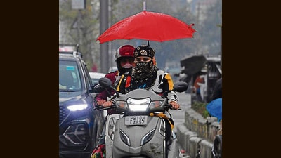 The Indian Meteorological Department (IMD) data showed 5-15 mm/hr precipitation, with a fresh spell of rainfall being predicted from March 5. (HT Photo) The Indian Meteorological Department (IMD) data showed 5-15 mm/hr precipitation, with a fresh spell of rainfall being predicted from March 5. (HT Photo)
