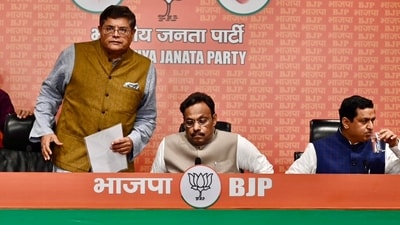 BJP's announces first list for Lok Sabha elections. (HT Photo/Raj k Raj) BJP's announces first list for Lok Sabha elections. (HT Photo/Raj k Raj)