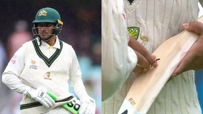 Usman Khawaja was forced to remove dove logo from his bat Usman Khawaja was forced to remove dove logo from his bat