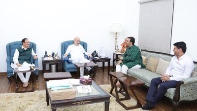 RLD chief Jayant Singh met home minister Amit Shah and BJP president J P Nadda. (X/JPNadda)