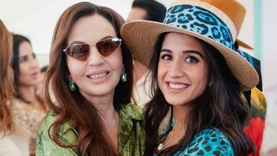 Nita Ambani is all smiles with Radhika Merchant in a new picture. On Day 2, the guests visited the animal rescue and rehabilitation centre of the Ambanis in Jamnagar, Gujarat. Nita Ambani is all smiles with Radhika Merchant in a new picture. On Day 2, the guests visited the animal rescue and rehabilitation centre of the Ambanis in Jamnagar, Gujarat.