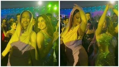 Rihanna clearly had a tonne of fun at the Ambani party on Friday night. Rihanna clearly had a tonne of fun at the Ambani party on Friday night.