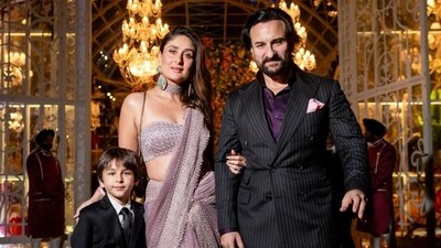 Kareena Kapoor and Saif Ali Khan with their son Taimur. The three-day pre-wedding bash provides a glimpse of the opulence expected at the wedding itself. Kareena Kapoor and Saif Ali Khan with their son Taimur. The three-day pre-wedding bash provides a glimpse of the opulence expected at the wedding itself. 