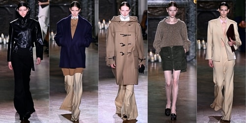 This combination of pictures created on March 1, 2024 shows
models presenting creations by Victoria Beckham for the Women Ready-to-wear Fall-Winter 2024/2025 collection as part of the Paris Fashion Week, in Paris. (Photo by JULIEN DE ROSA / AFP) This combination of pictures created on March 1, 2024 shows
models presenting creations by Victoria Beckham for the Women Ready-to-wear Fall-Winter 2024/2025 collection as part of the Paris Fashion Week, in Paris. (Photo by JULIEN DE ROSA / AFP)