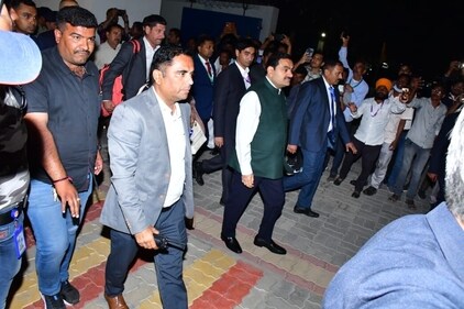Anant Ambani-Radhika Merchant pre-wedding bash: Gautam Adani in Jamnagar (Varinder Chawla) Anant Ambani-Radhika Merchant pre-wedding bash: Gautam Adani in Jamnagar (Varinder Chawla)