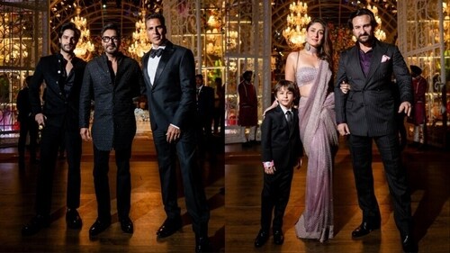 Both Ajay Devgn and Akshay Kumar also opted for black outfits. Both Ajay Devgn and Akshay Kumar also opted for black outfits.