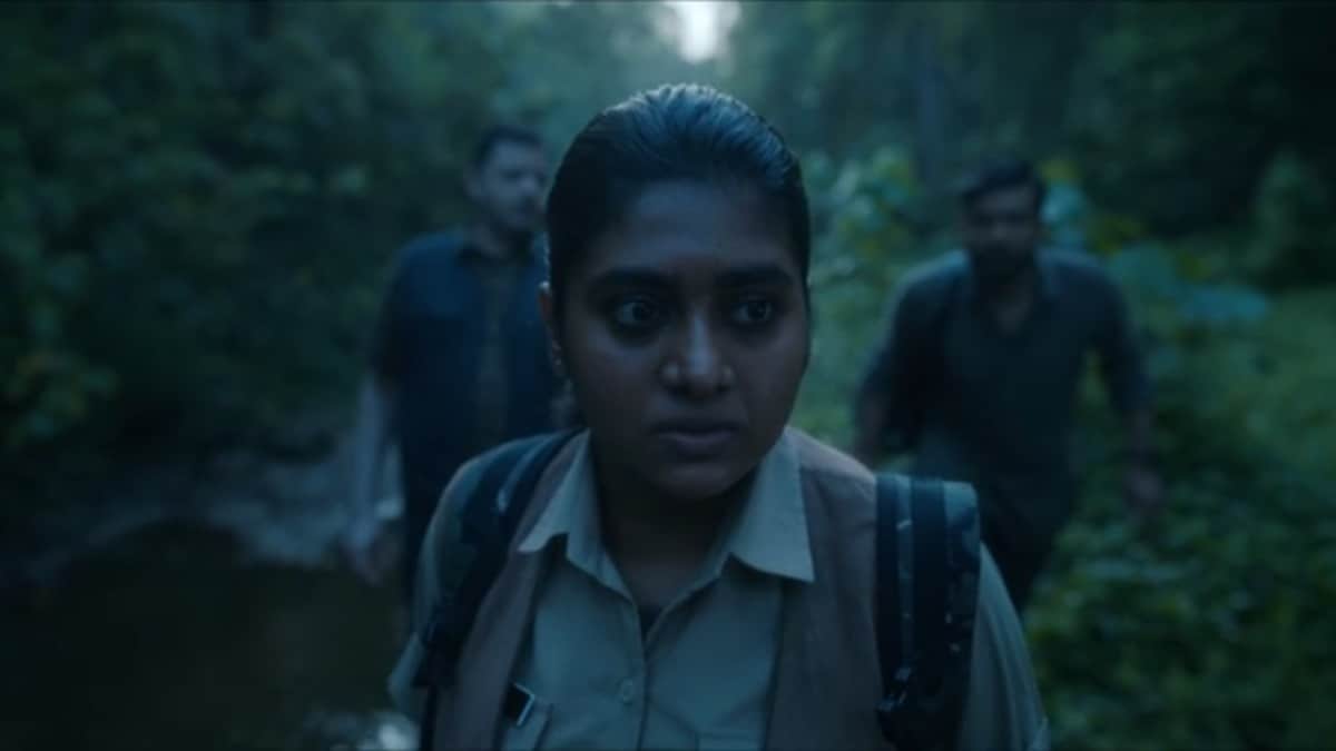 Nimisha Sajayan plays an uncompromising forest officer in Poacher. Nimisha Sajayan plays an uncompromising forest officer in Poacher.