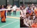 The video of Supriya Sule's friendly match with the children has gone viral on social media. The video of Supriya Sule's friendly match with the children has gone viral on social media.