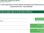 Apply Now for RFCL Recruitment 2024: Engineer, Chemist, MO Posts Open Apply Now for RFCL Recruitment 2024: Engineer, Chemist, MO Posts Open
