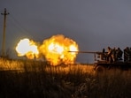 Russia-Ukraine War: Service members of Ukrainian Joint Assault Brigade Fury fire a S60 cannon towards Russian troops near the front-line town of Bakhmut.(Reuters)