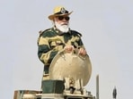 PM Modi on Arjun tank in Pokhran (file photo) PM Modi on Arjun tank in Pokhran (file photo)