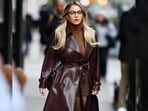 Sydney Sweeney in New York City in an espresso-inspired outfit(Instagram)