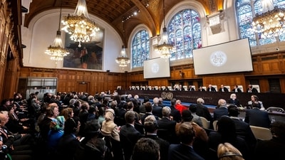 Public hearings were held between February 19 and 26 at the International Court of Justice on the "Legal Consequences arising from the Policies and Practices of Israel in the Occupied Palestinian Territory, including East Jerusalem," brought forward by 52 states and three international organisations (Courtesy of the ICJ) Public hearings were held between February 19 and 26 at the International Court of Justice on the "Legal Consequences arising from the Policies and Practices of Israel in the Occupied Palestinian Territory, including East Jerusalem," brought forward by 52 states and three international organisations (Courtesy of the ICJ)