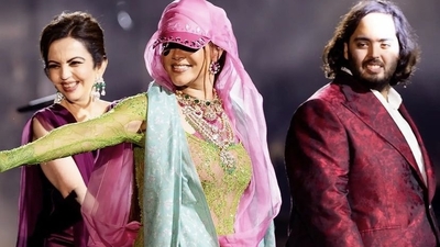 Rihanna Performs Barefoot at Anant Ambani’s Party in India and the reason shows her ‘queen attitude’ (Pic Credit-X)