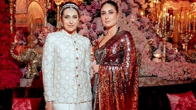 As for the ‘star kids’ a generation before, Karisma Kapoor and Kareena Kapoor Khan brought their A-game with their desi outfits. (ANI Picture Service)