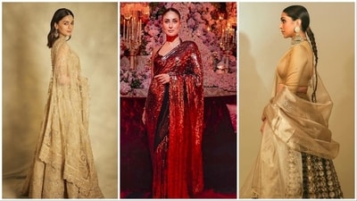 The three-day pre-wedding festivities of Anant Ambani and Radhika Merchant, Mukesh Ambani's youngest son, began on March 1 in Jamnagar, Gujarat. Let's check out the outfits worn by Bollywood stars like Deepika Padukone, Alia Bhatt, and others at the evening bash on day 2, called Mela Rouge. (Instagram) The three-day pre-wedding festivities of Anant Ambani and Radhika Merchant, Mukesh Ambani's youngest son, began on March 1 in Jamnagar, Gujarat. Let's check out the outfits worn by Bollywood stars like Deepika Padukone, Alia Bhatt, and others at the evening bash on day 2, called Mela Rouge. (Instagram)