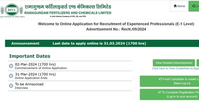 Apply Now for RFCL Recruitment 2024: Engineer, Chemist, MO Posts Open Apply Now for RFCL Recruitment 2024: Engineer, Chemist, MO Posts Open