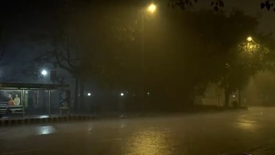 Rain lashes parts of Delhi's Pant Marg. (ANI) Rain lashes parts of Delhi's Pant Marg. (ANI)