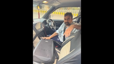 Ola driver who allegedly slapped a man in Delhi over extra payment. (LinkedIn/@kiranverma) Ola driver who allegedly slapped a man in Delhi over extra payment. (LinkedIn/@kiranverma)