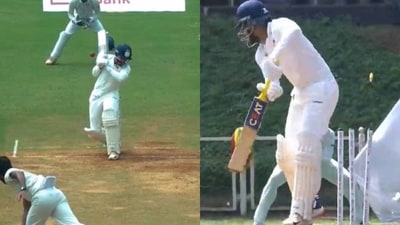 Shreyas Iyer was dismissed for just three runs in eight balls Shreyas Iyer was dismissed for just three runs in eight balls