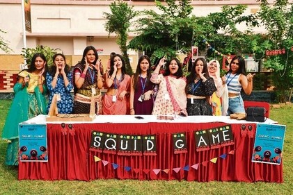 Students of IGDTUW hosted an event inspired by the series and even had the square, triangle and circle badges of the guard uniforms.