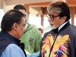 Mukesh Ambani with Amitabh Bachchan during the pre-wedding celebrations of his son Anant Ambani with Radhika Merchant in Jamnagar. (ANI) Mukesh Ambani with Amitabh Bachchan during the pre-wedding celebrations of his son Anant Ambani with Radhika Merchant in Jamnagar. (ANI)