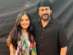 Ramya Pasupuleti and Chiranjeevi on the sets of Vishwambhara Ramya Pasupuleti and Chiranjeevi on the sets of Vishwambhara