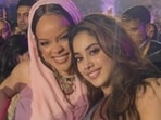 Janhvi Kapoor with Rihanna during Anant Ambani and Radhika Merchant’s pre-wedding party in Jamnagar. Janhvi Kapoor with Rihanna during Anant Ambani and Radhika Merchant’s pre-wedding party in Jamnagar.