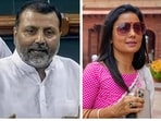 BJP MP Nishikant Dubey and Trinamool Congress leader Mahua Moitra.