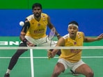 India's Chirag Shetty and Satwiksairaj Rankireddy in action.