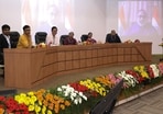 Union MoS Rajeev Chandrasekhar, addressing All India Research Scholars’ Summit 2024 at IIT Madras on March 4, 2024.