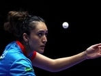 Manika Batra in action. 