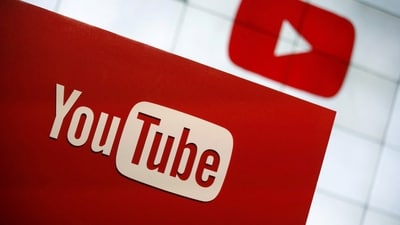 YouTube Music layoffs: A YouTube logo is seen. (Reuters)