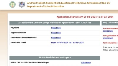 AP Residential Junior Colleges CET 2024 Application Process Begins