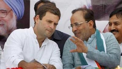 Arjun Modhwadia with Congress leader Rahul Gandhi. (PTI File Photo) Arjun Modhwadia with Congress leader Rahul Gandhi. (PTI File Photo)