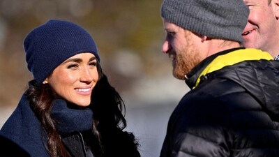 Britain's Prince Harry, Duke of Sussex and his wife Meghan, Duchess of Sussex visit the Whistler Sliding Centre during the training camp for the Invictus Games Vancouver Whistler 2025 in Whistler, British Columbia, Canada February 15, 2024. REUTERS/Jennifer Gauthier (REUTERS)